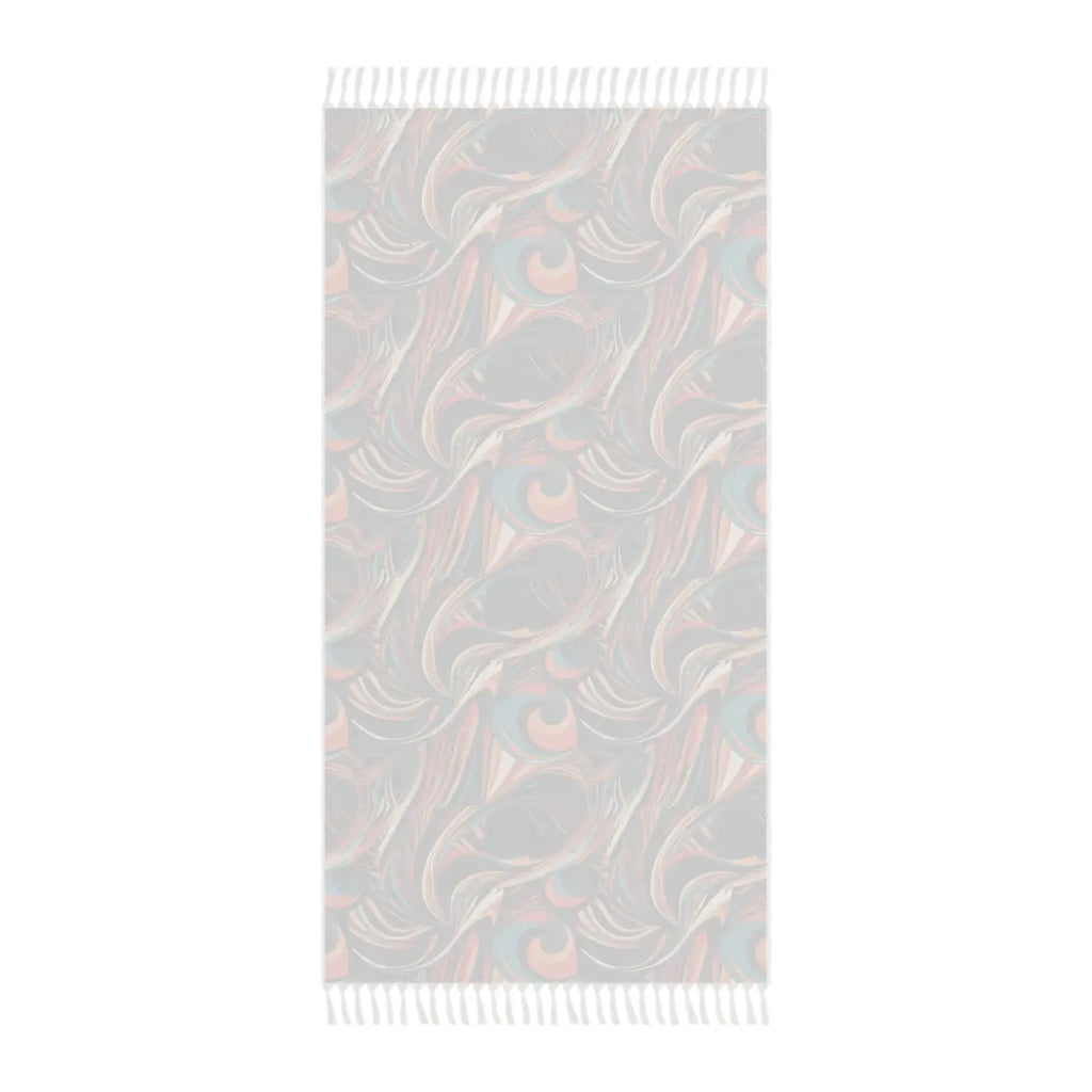 Wavy Abstract Beach Towel - Boho Beach Cloth - DipaliZ