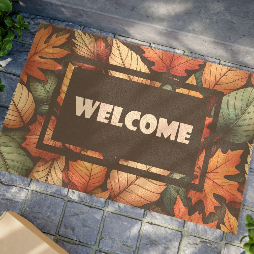 Autumn Foliage Doormat - Tufted Coir Coconut Fiber - DipaliZ