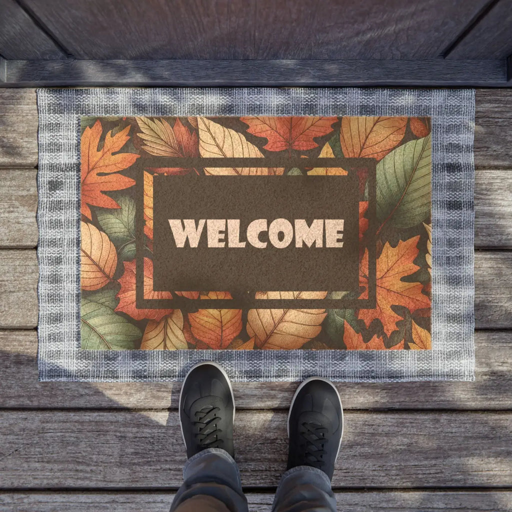 Autumn Foliage Doormat - Tufted Coir Coconut Fiber - DipaliZ