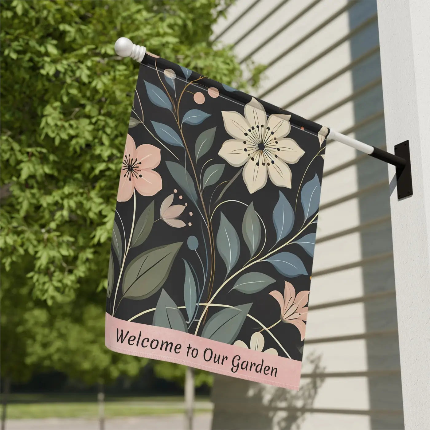 Vibrant House Banner - Poly Poplin Canvas Fabric - DipaliZ