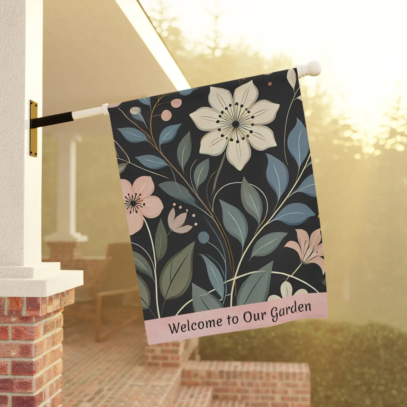 Vibrant House Banner - Poly Poplin Canvas Fabric - DipaliZ