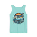 Bold Whale Sunset Tank Top - Ocean Vibes Style - DipaliZ