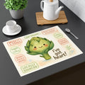Whimsical Artichoke Placemat - Playful Twist Cute Kitchen Decor - DipaliZ