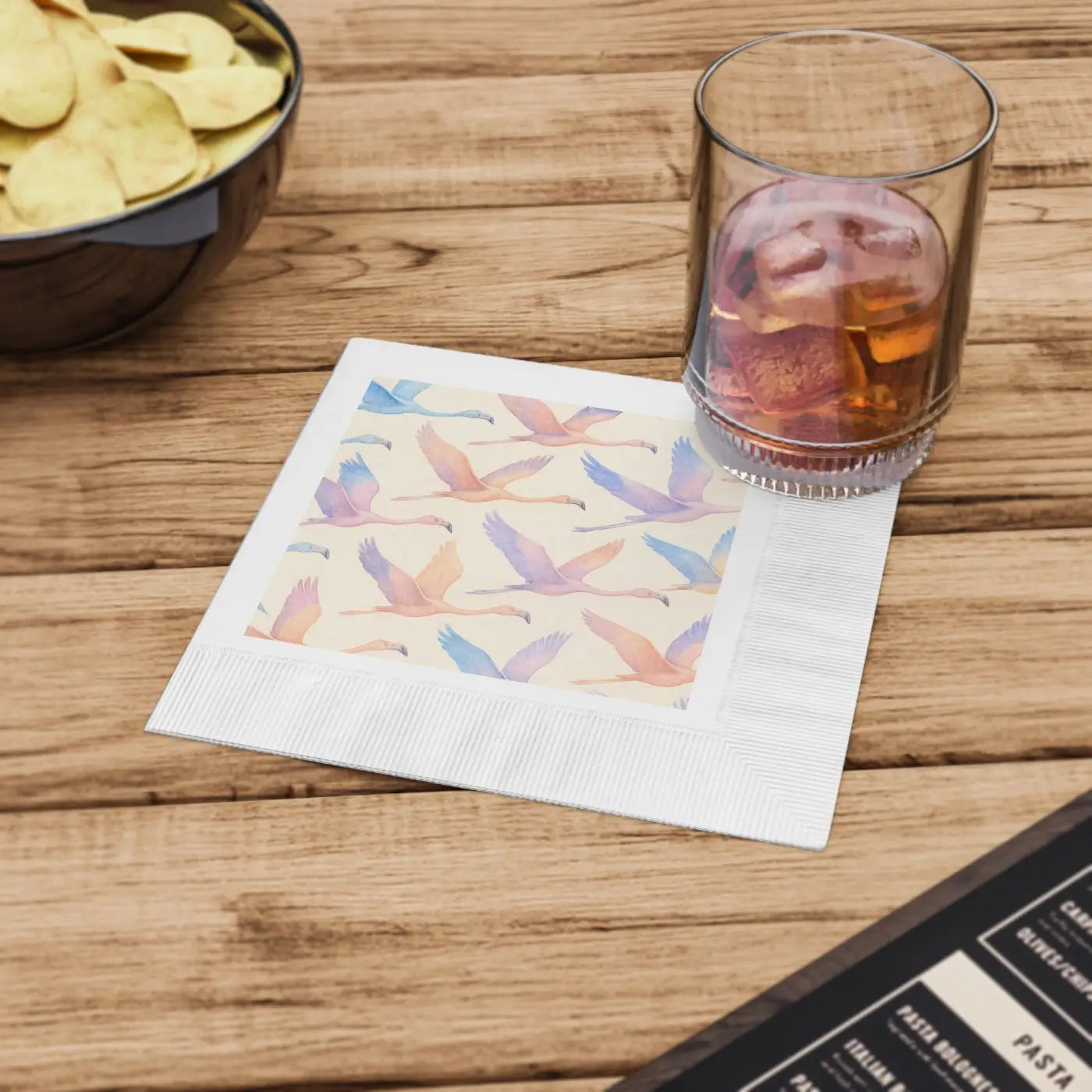 Premium Elegant Dining Napkins - Whimsical Bird Design - DipaliZ