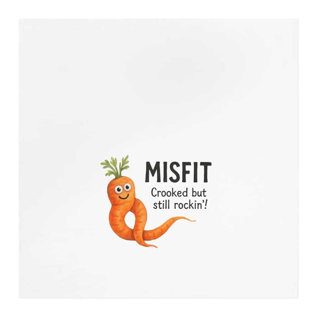 Whimsical Carrot Tea Towel - Playful Kitchen Decor - DipaliZ