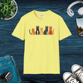 Whimsical Cat Softstyle T-Shirt - Cute Cat Lovers Gift - DipaliZ