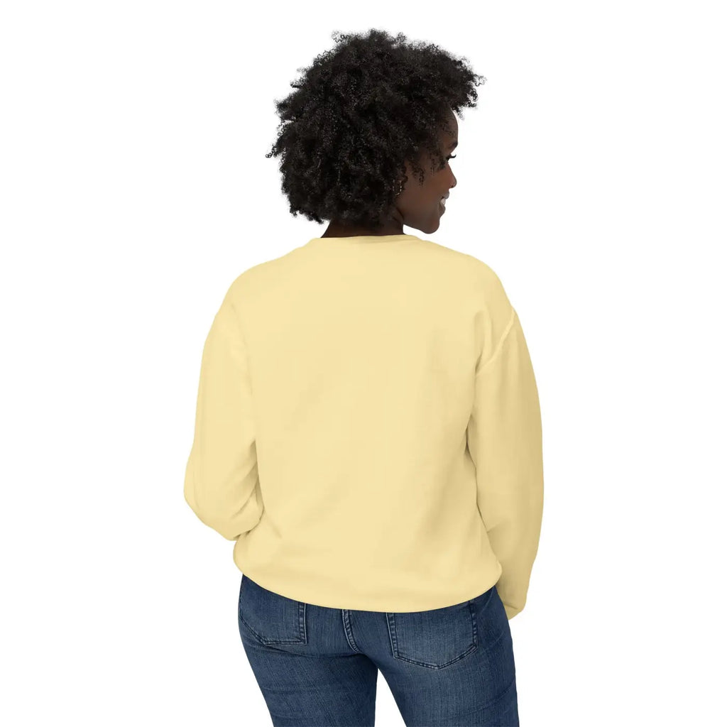 Whimsical Cat Unisex Lightweight Crewneck Sweatshirt - Cozy - DipaliZ
