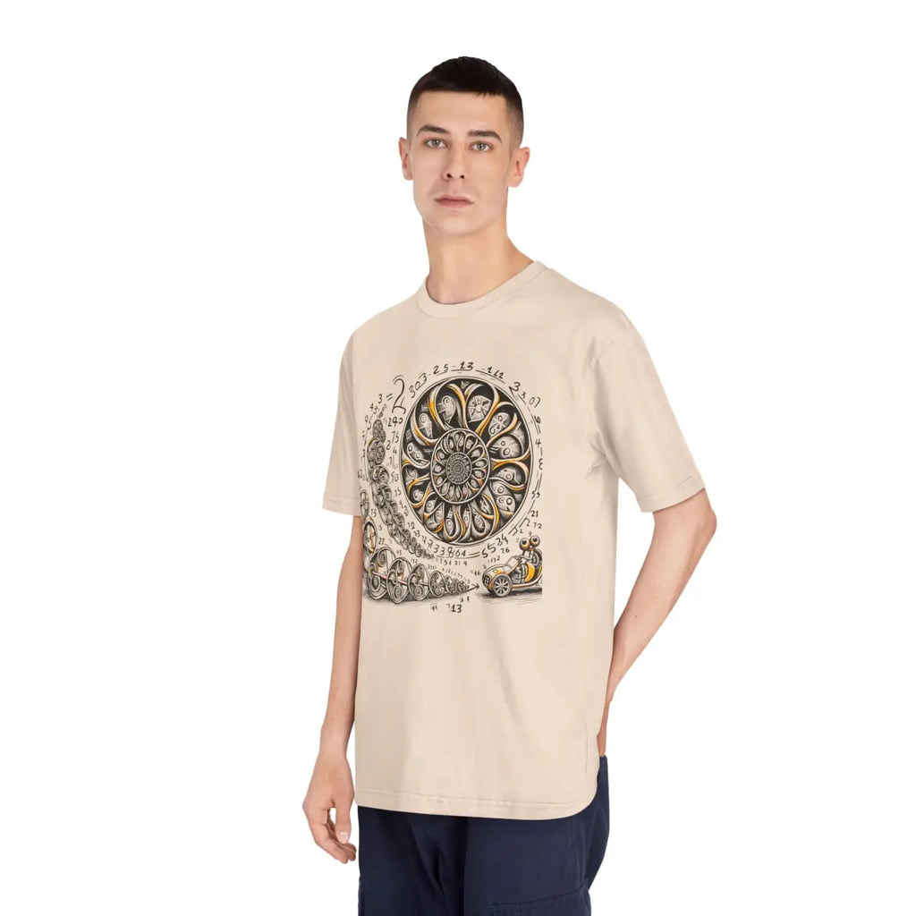 Premium Whimsical Fibonacci Spiral Tee - Math Lover - DipaliZ