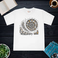 Premium Whimsical Fibonacci Spiral Tee - Math Lover - DipaliZ