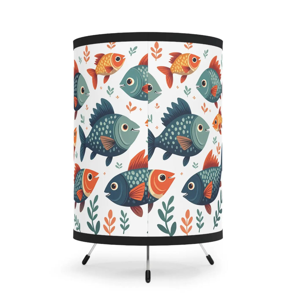 Fish Tripod Lamp - Whimsical Design for Home Decor - DipaliZ