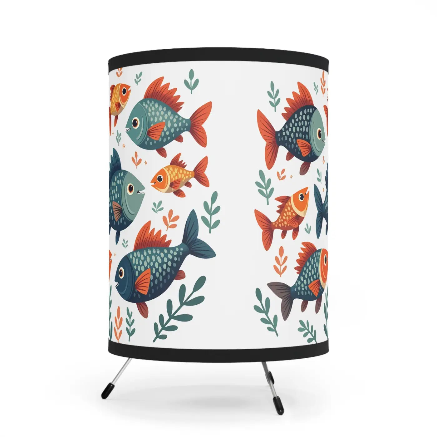 Fish Tripod Lamp - Whimsical Design for Home Decor - DipaliZ
