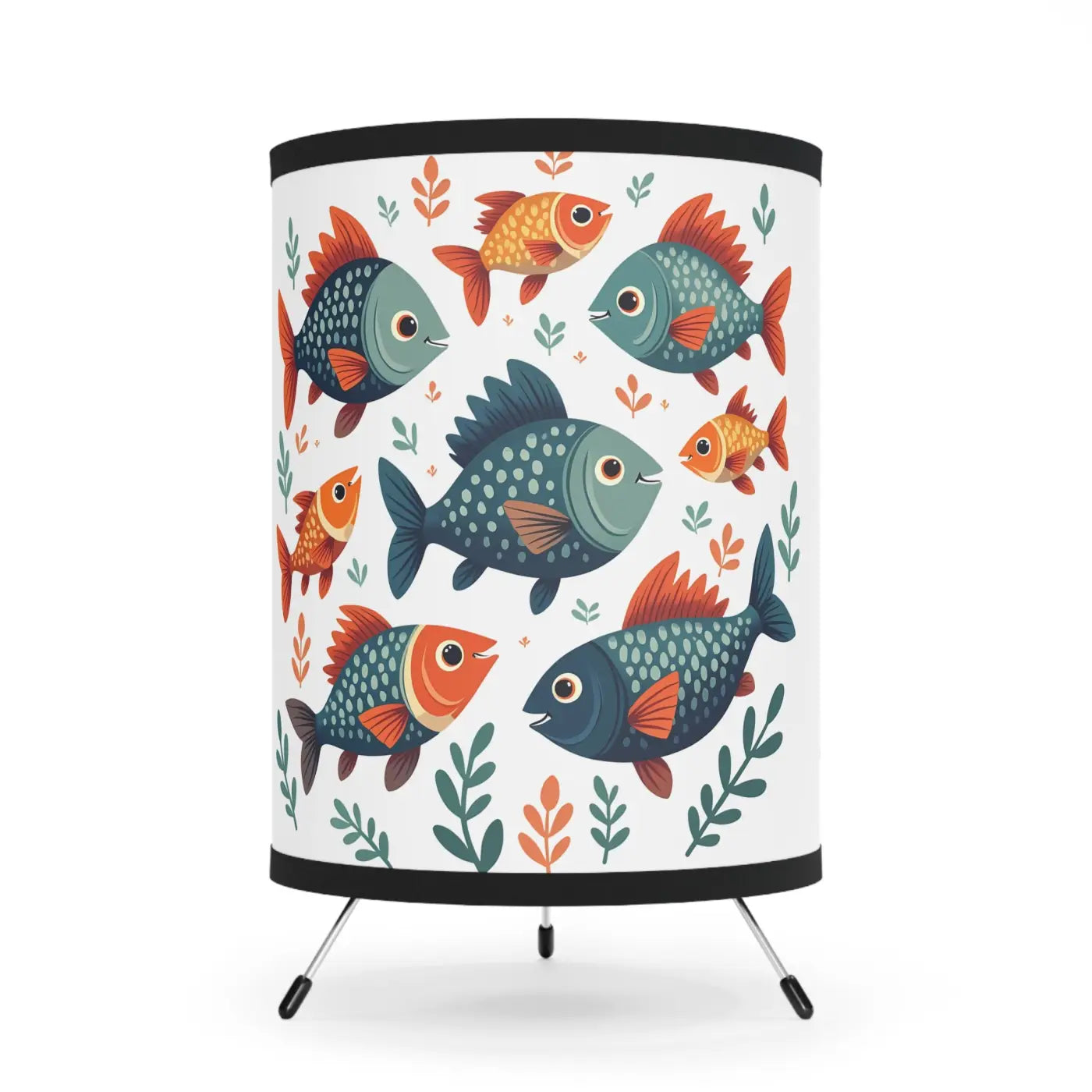 Fish Tripod Lamp - Whimsical Design for Home Decor - DipaliZ