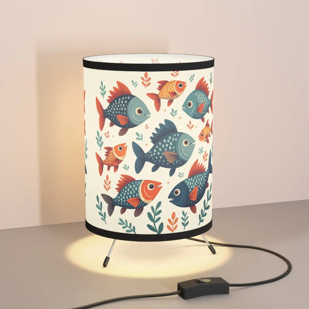 Fish Tripod Lamp - Whimsical Design for Home Decor - DipaliZ