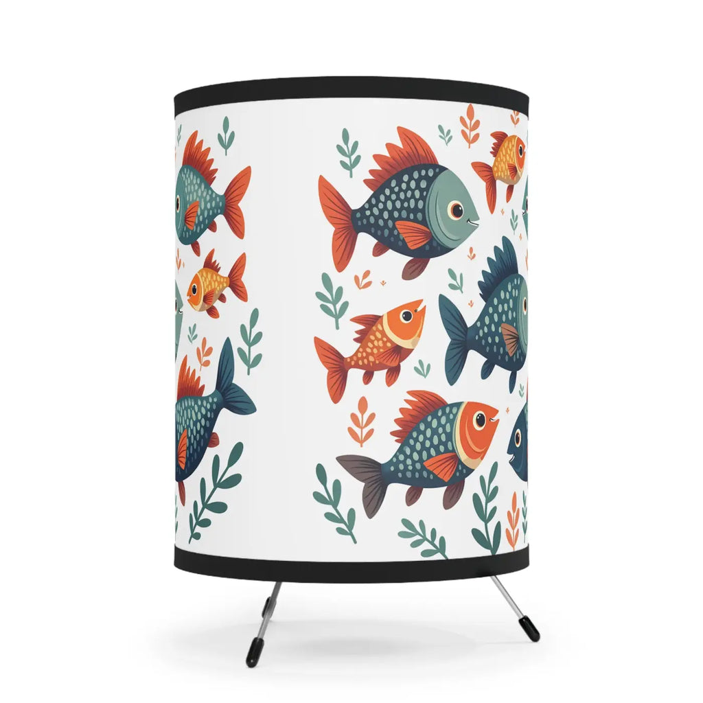 Fish Tripod Lamp - Whimsical Design for Home Decor - DipaliZ