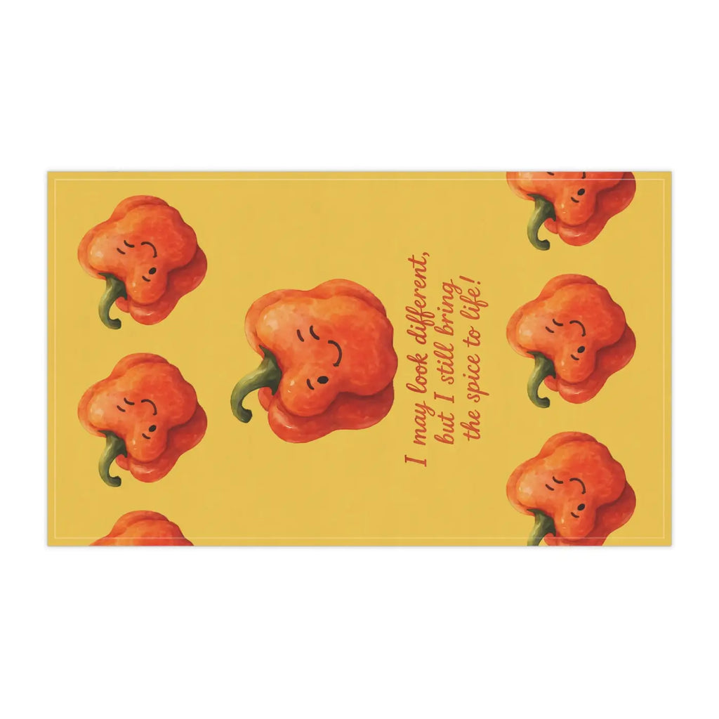 Whimsical Pepper Tea Towels - Quick Drying Kitchen - DipaliZ