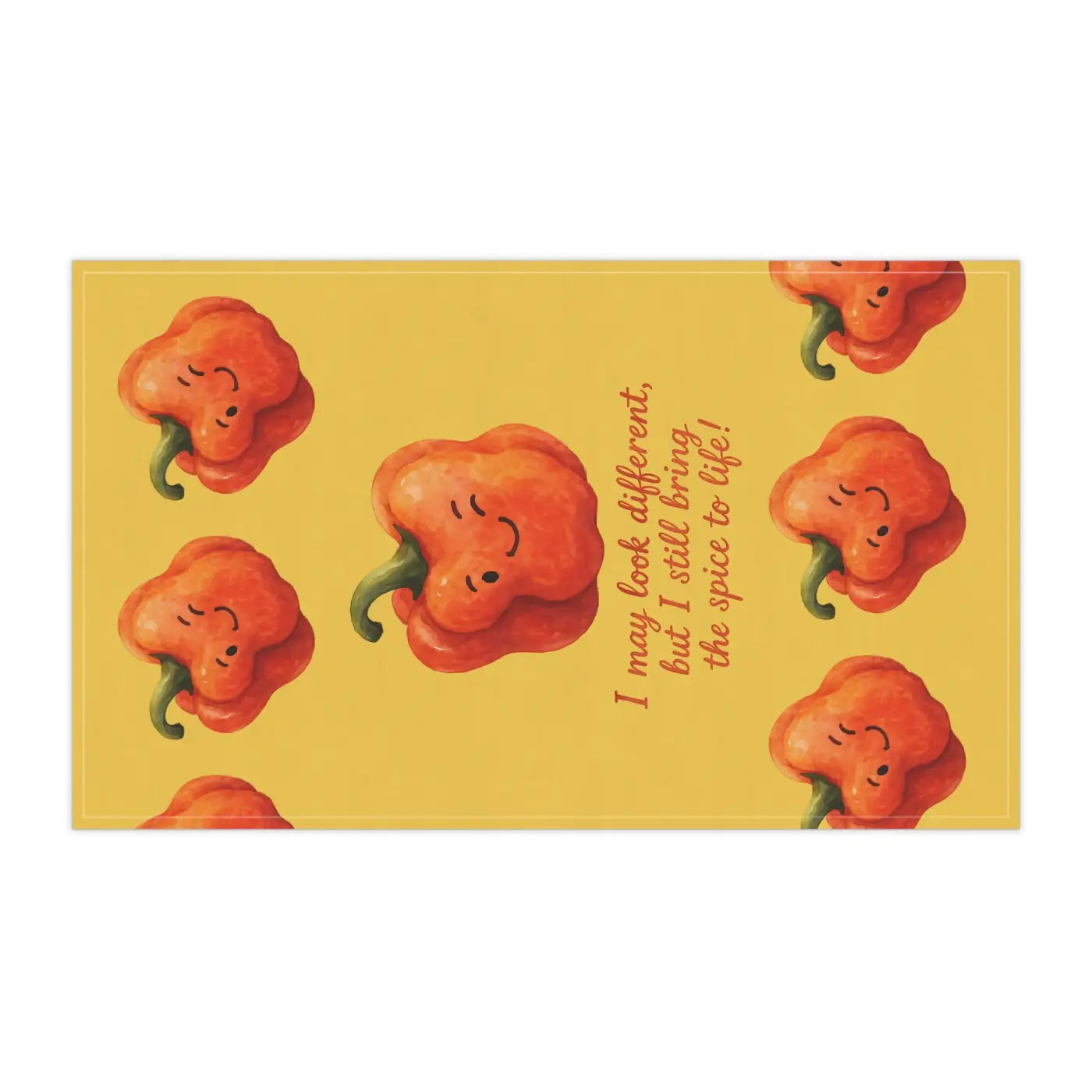 Whimsical Pepper Tea Towels - Quick Drying Kitchen - DipaliZ