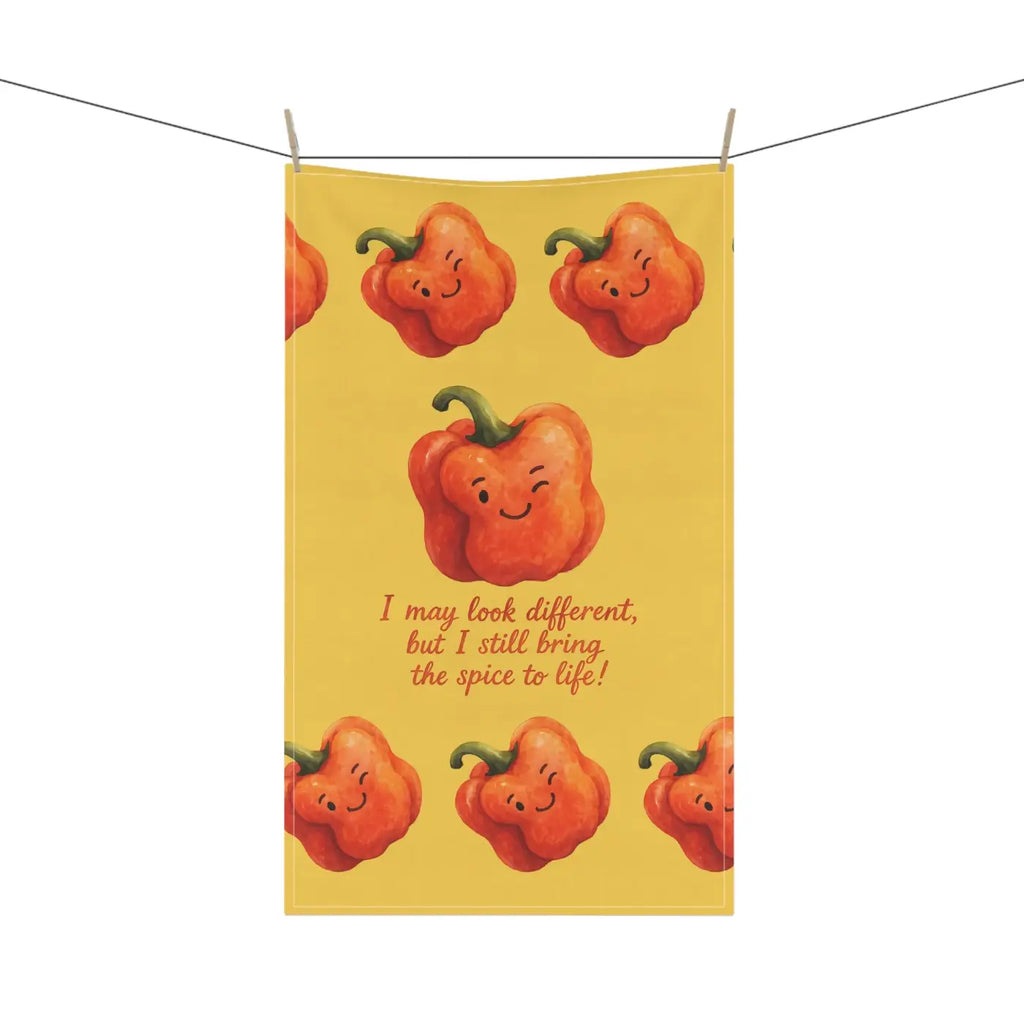 Whimsical Pepper Tea Towels - Quick Drying Kitchen - DipaliZ