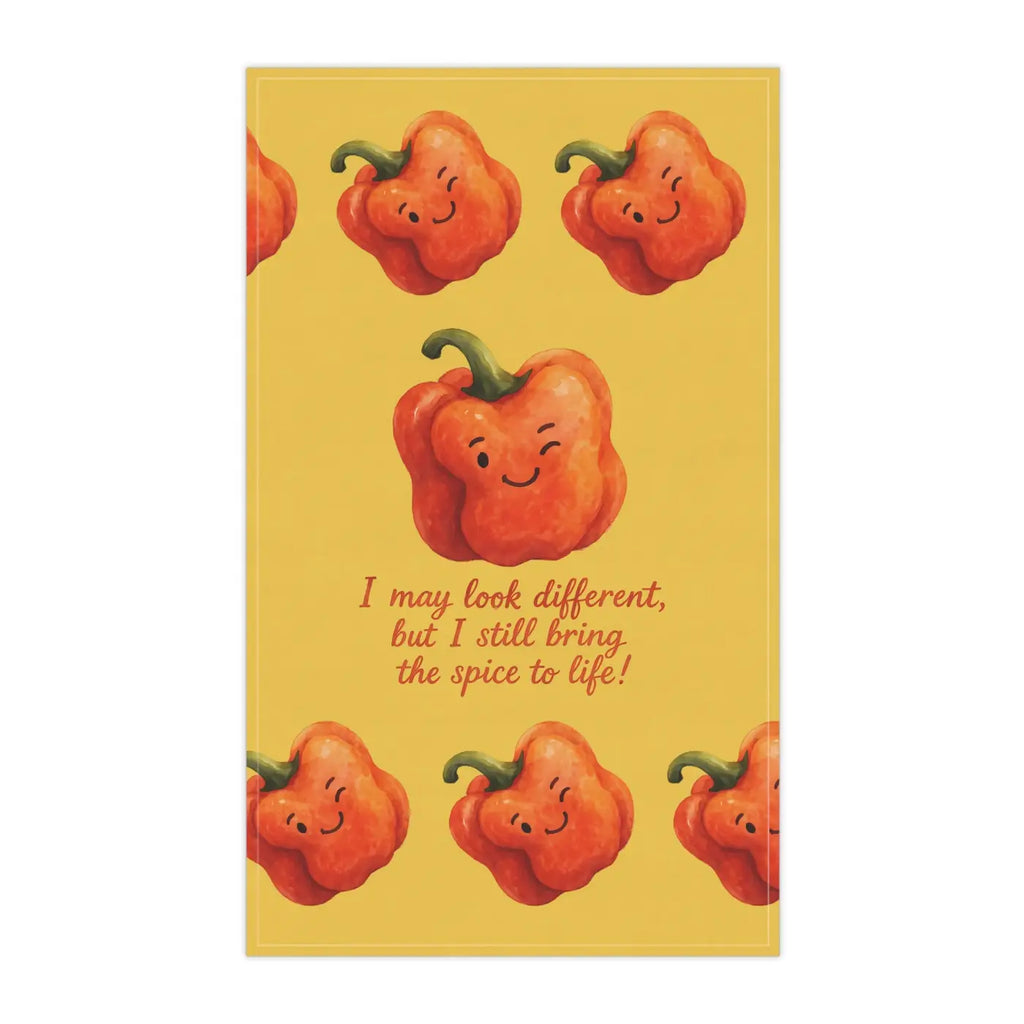 Whimsical Pepper Tea Towels - Quick Drying Kitchen - DipaliZ