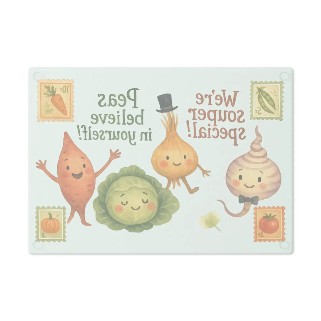 Vegetable Cutting Board - Tempered Glass Surface - DipaliZ