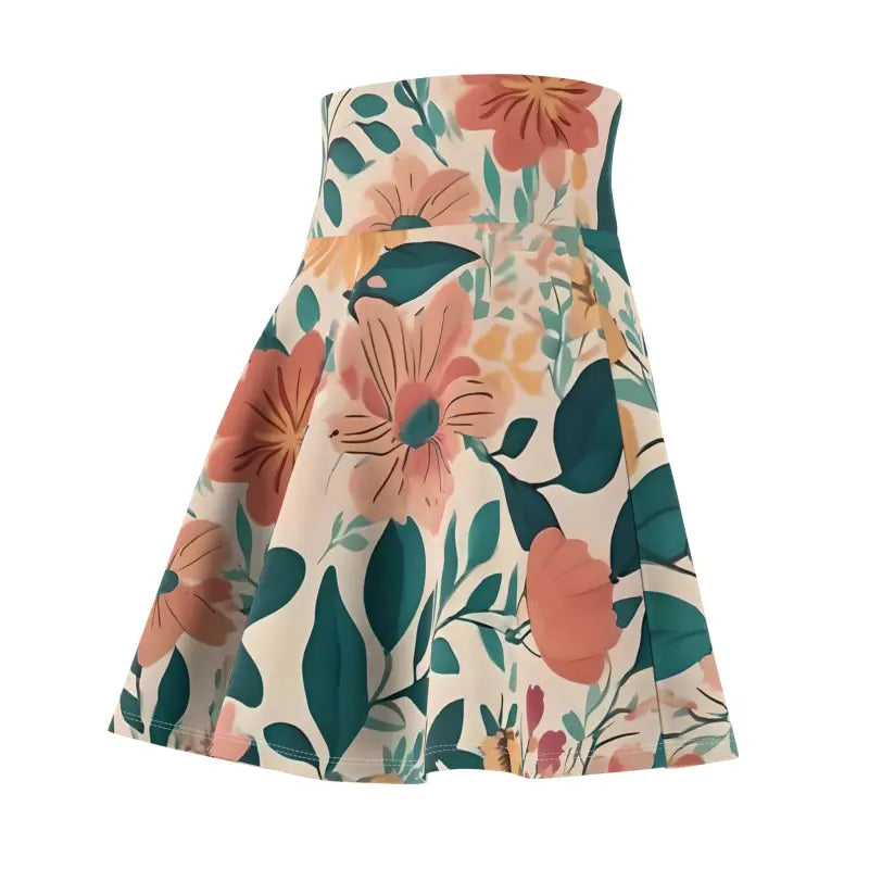 Vintage Flowers Skater Skirt - Retro Twirl Style - DipaliZ