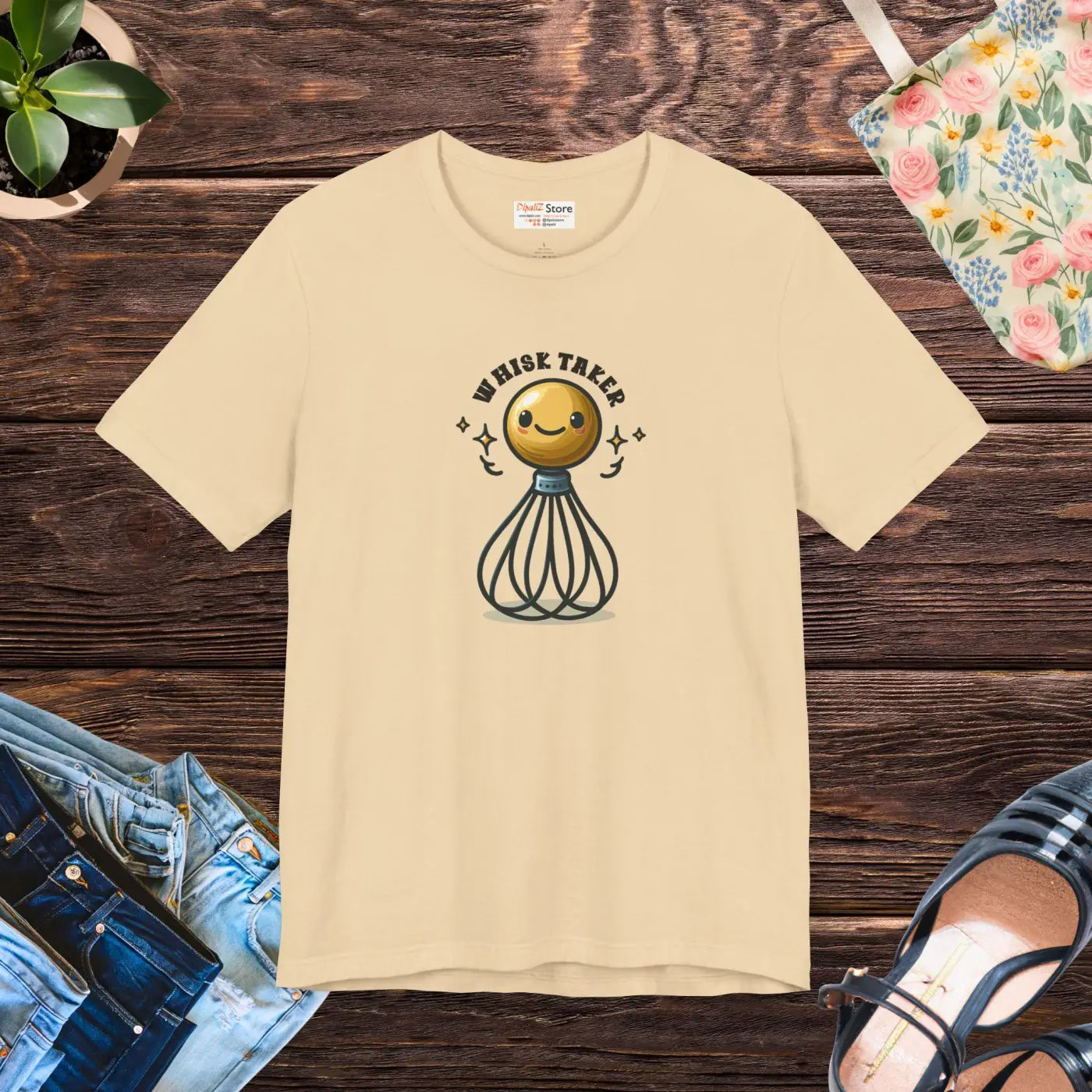 Fun Cooking Flair Sleeve Tee - Food Lovers Style - DipaliZ