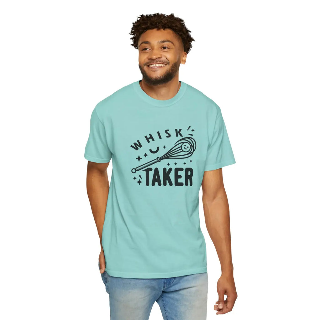 Whisk Taker Unisex Garment-Dyed Tee - Street Art Design - DipaliZ