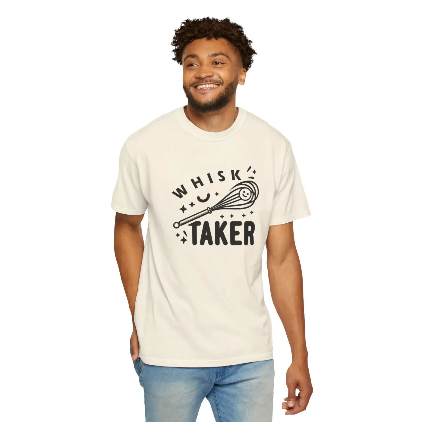 Whisk Taker Unisex Garment-Dyed Tee - Street Art Design - DipaliZ