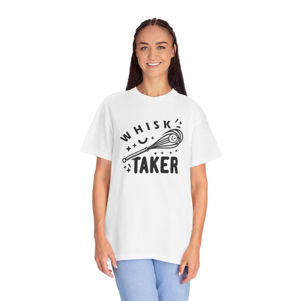 Whisk Taker Unisex Garment-Dyed Tee - Street Art Design - DipaliZ
