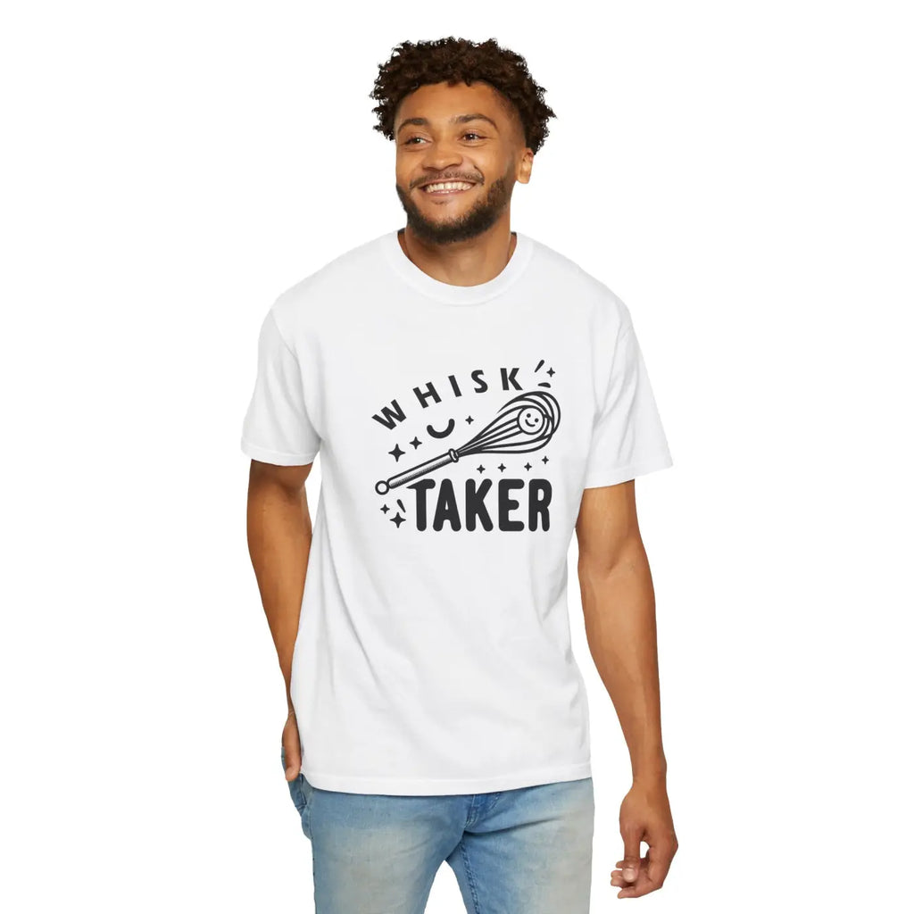 Whisk Taker Unisex Garment-Dyed Tee - Street Art Design - DipaliZ