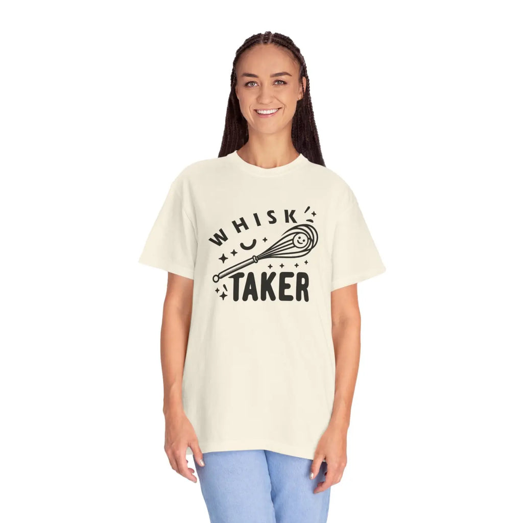 Whisk Taker Unisex Garment-Dyed Tee - Street Art Design - DipaliZ