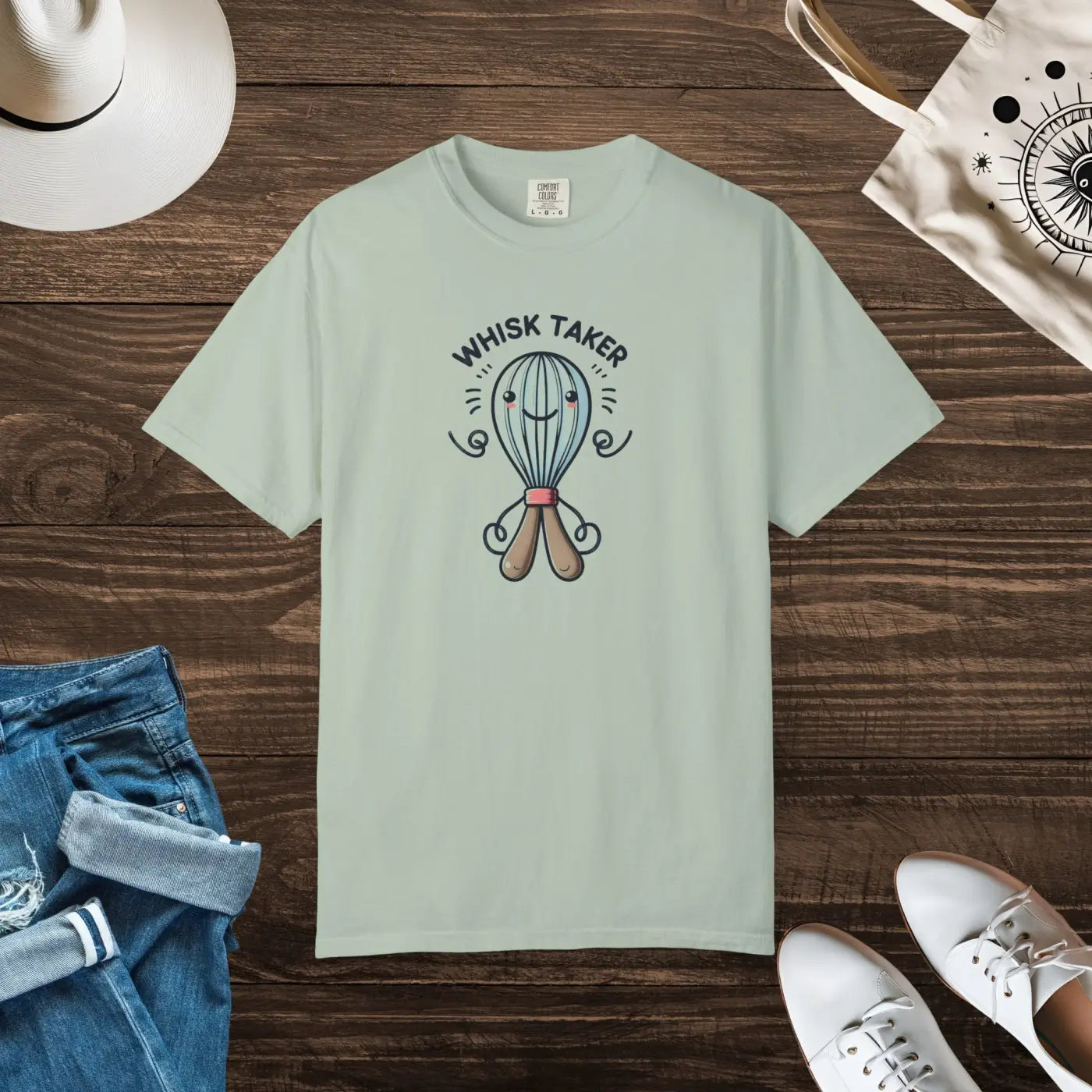 Whisk Taker Unisex Garment-Dyed T-Shirt - Baking Vibes - DipaliZ