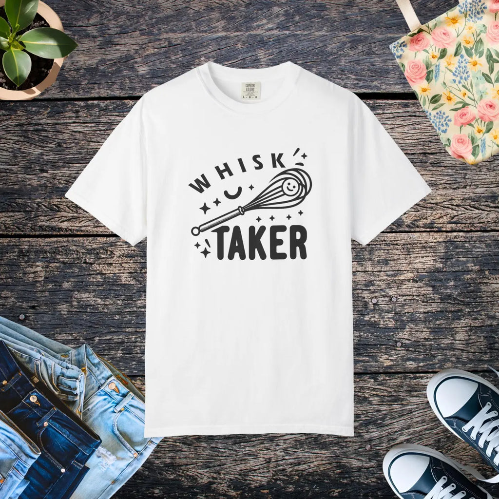 Whisk Taker Unisex Garment-Dyed Tee - Street Art Design - DipaliZ