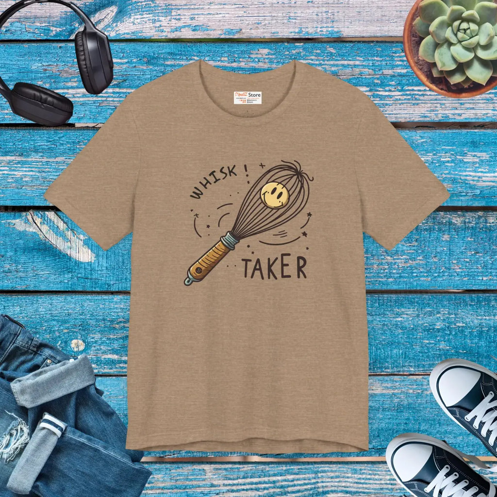 Whisk Design Unisex Jersey Tee - Culinary Flair - DipaliZ