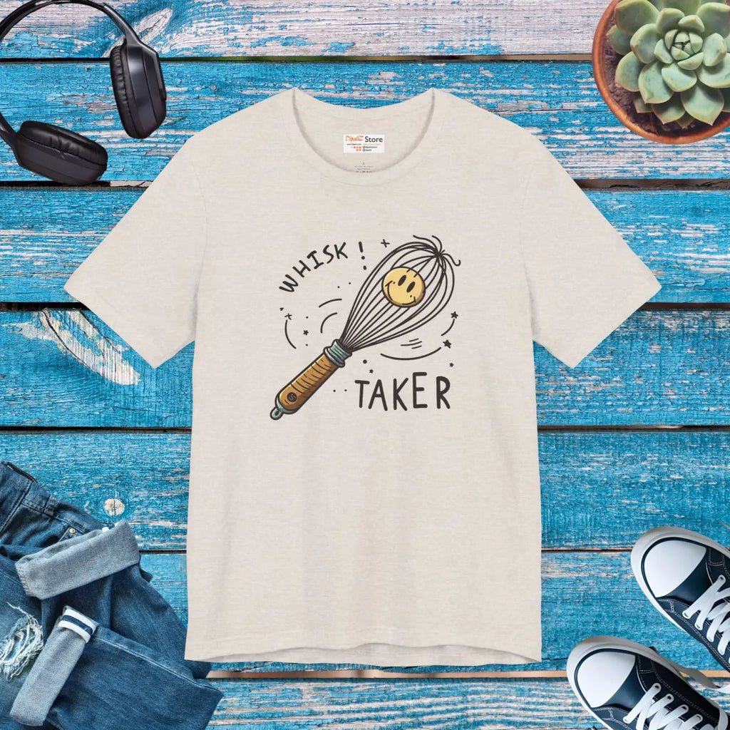 Whisk Design Unisex Jersey Tee - Culinary Flair - DipaliZ