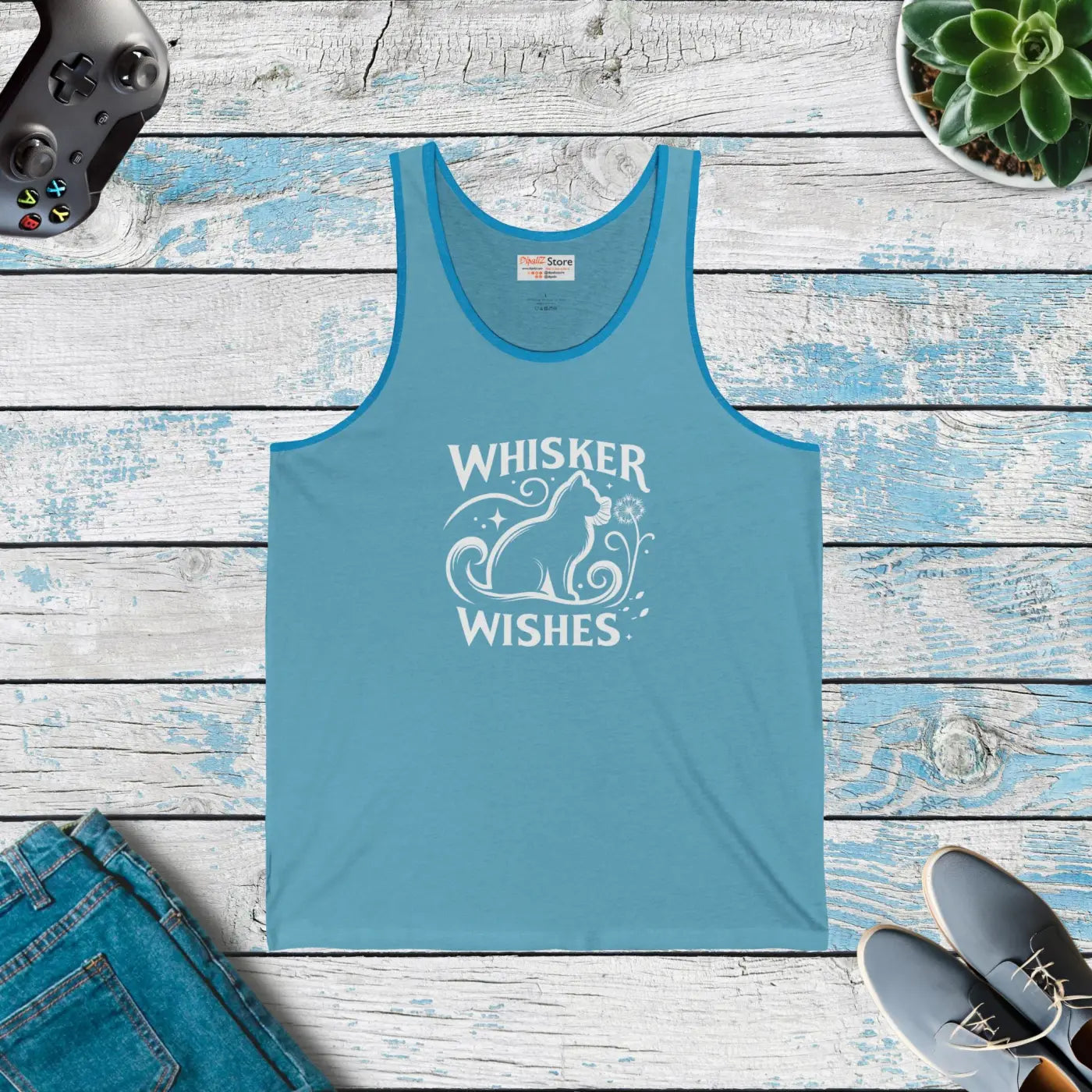 Unisex Jersey Tank - Cat Lovers Summer Style - DipaliZ