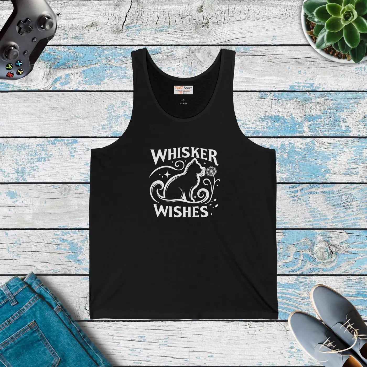 Unisex Jersey Tank - Cat Lovers Summer Style - DipaliZ