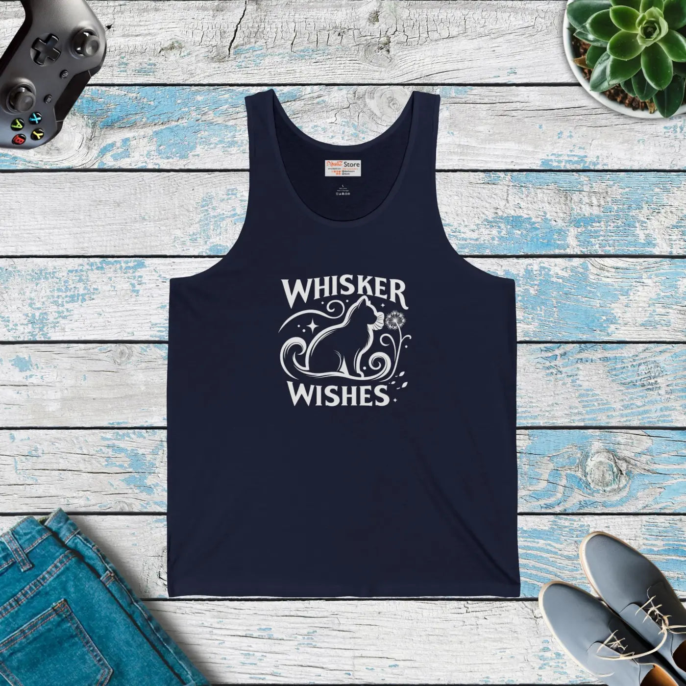 Unisex Jersey Tank - Cat Lovers Summer Style - DipaliZ