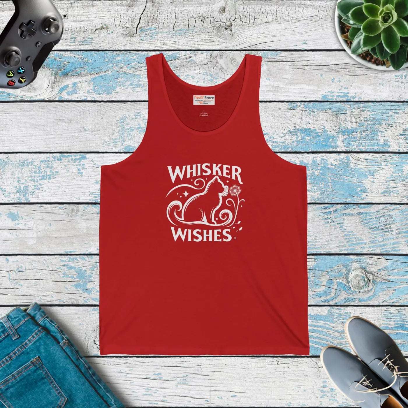 Unisex Jersey Tank - Cat Lovers Summer Style - DipaliZ