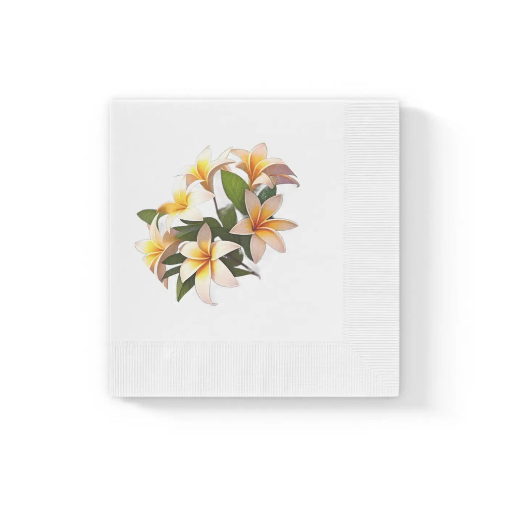 White Coined Napkins - Elegant Party Essential - DipaliZ