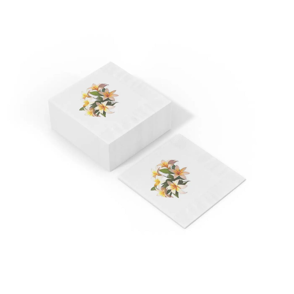 White Coined Napkins - Elegant Party Essential - DipaliZ