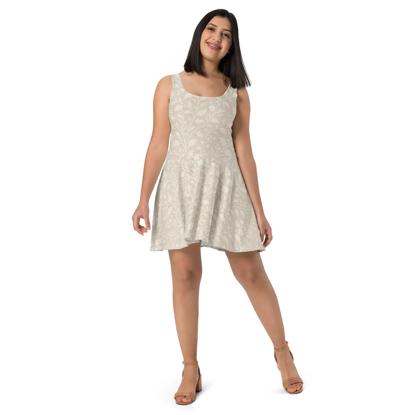 Premium Quality Skater Dress - Flared Skirt Silhouette - DipaliZ