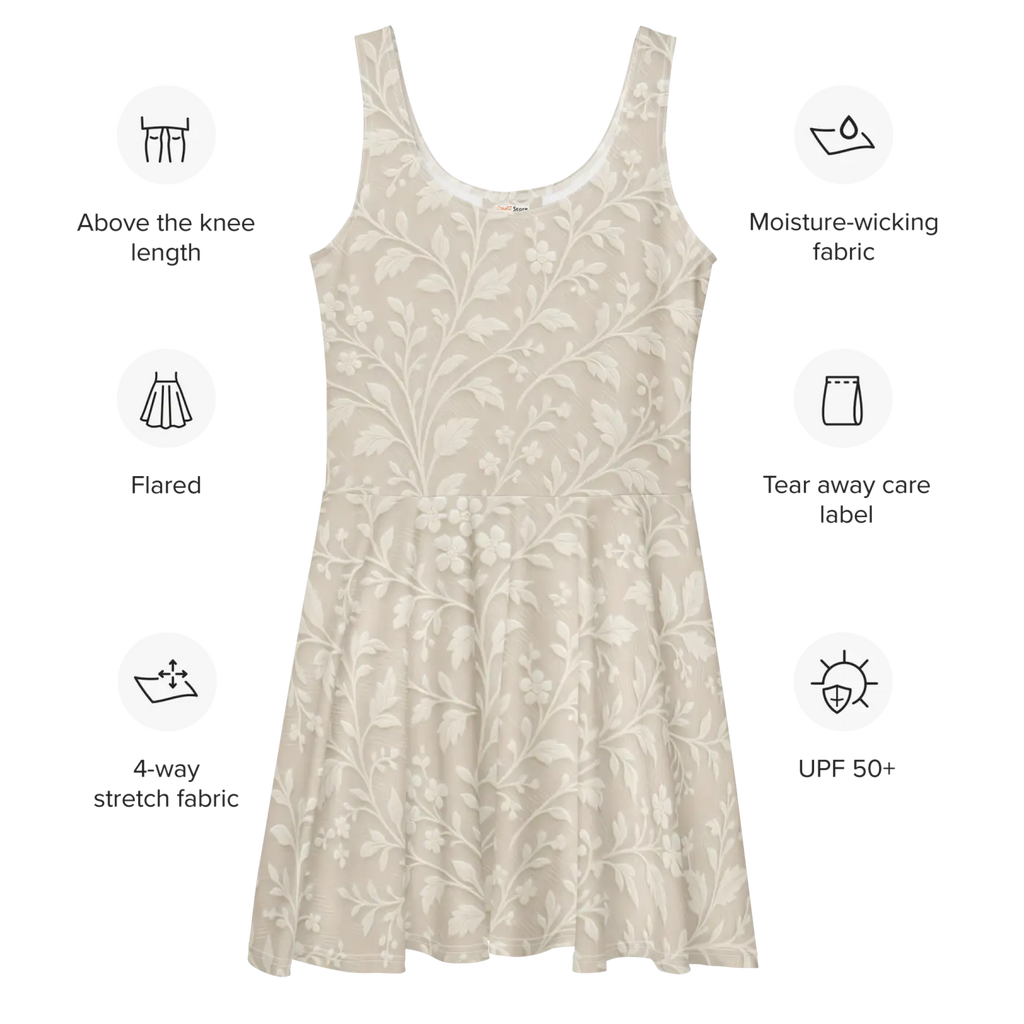 Premium Quality Skater Dress - Flared Skirt Silhouette - DipaliZ