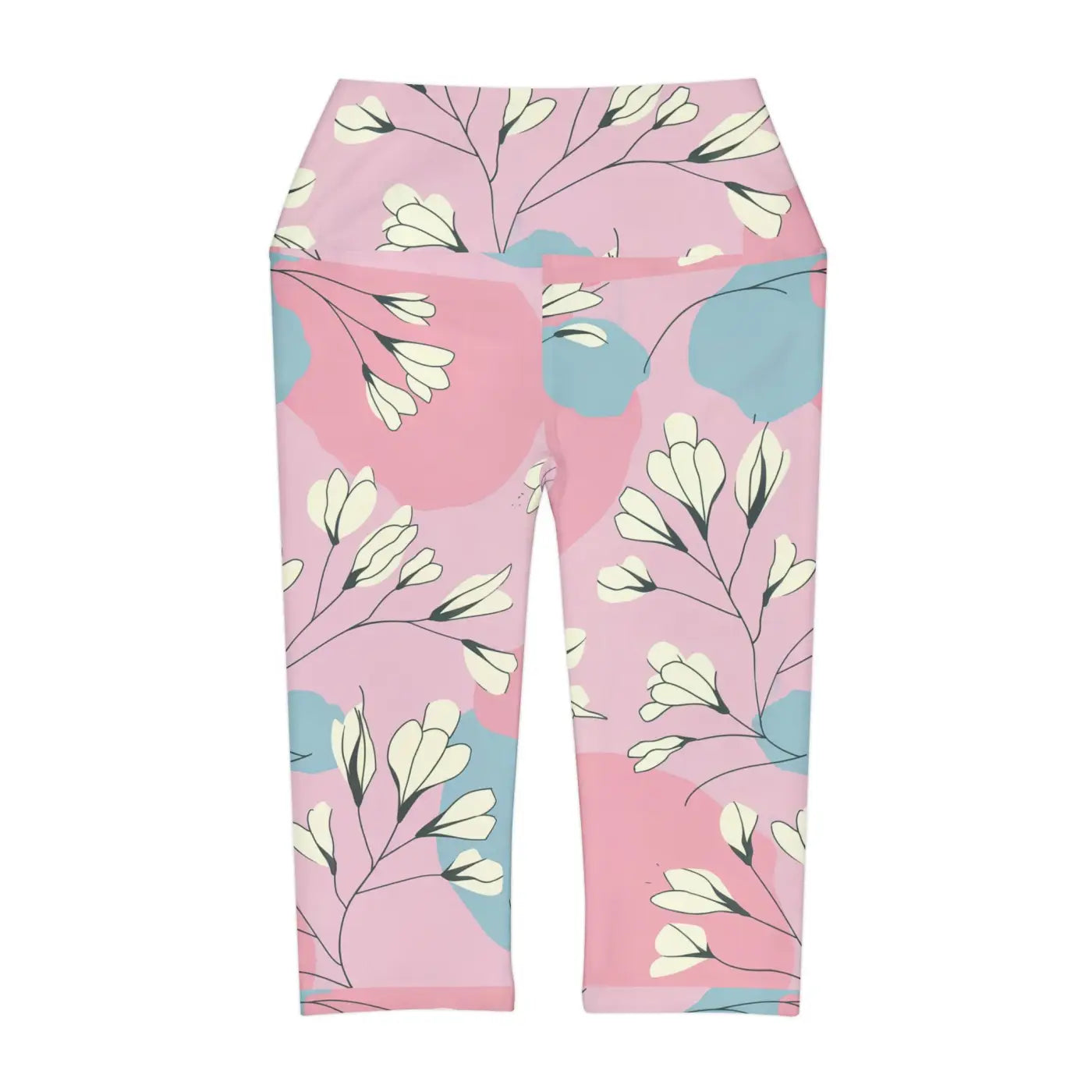 Chic Pink Yoga Capri Leggings - Activewear Fashion - DipaliZ
