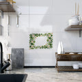 Serene White Flower Ceramic Photo Tiles - Wall Decor - DipaliZ