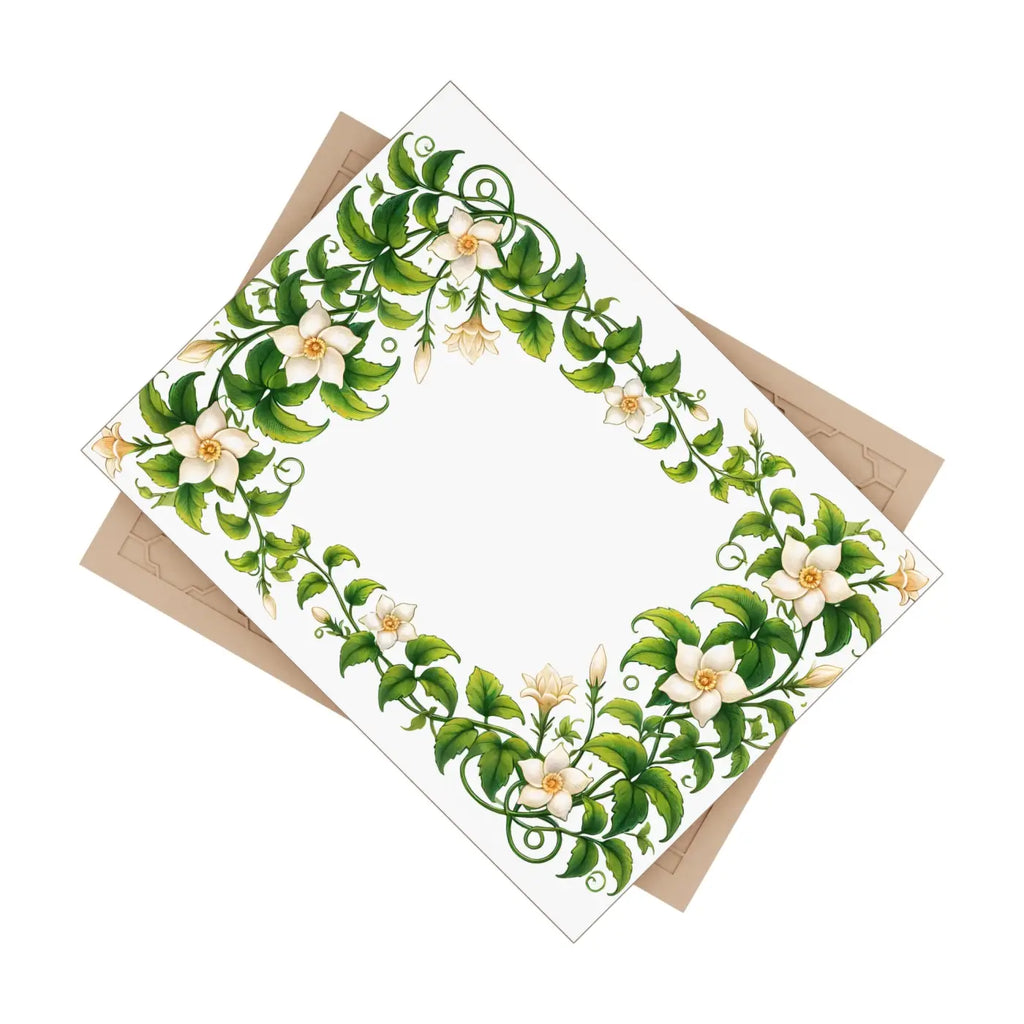 Serene White Flower Ceramic Photo Tiles - Wall Decor - DipaliZ