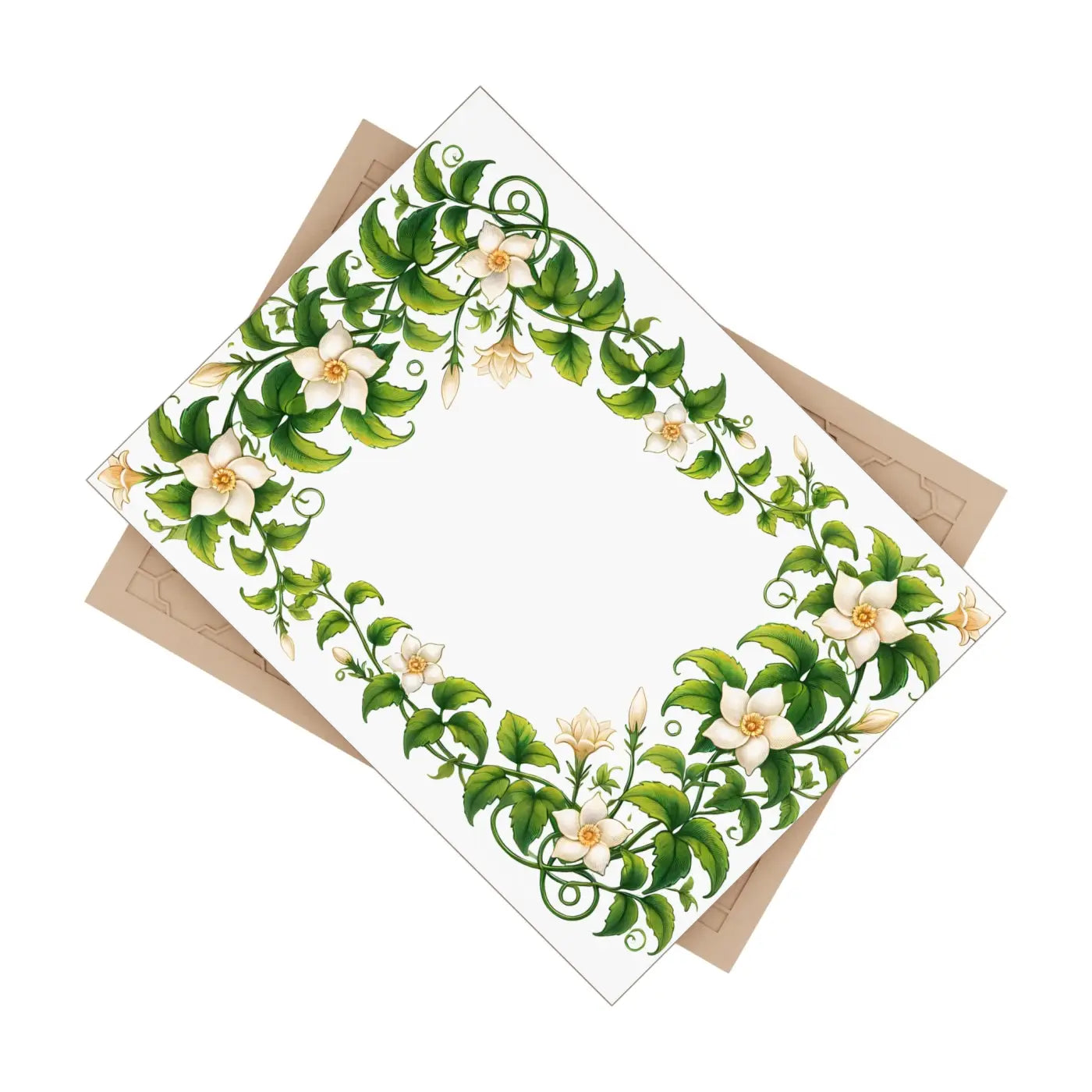 Serene White Flower Ceramic Photo Tiles - Wall Decor - DipaliZ