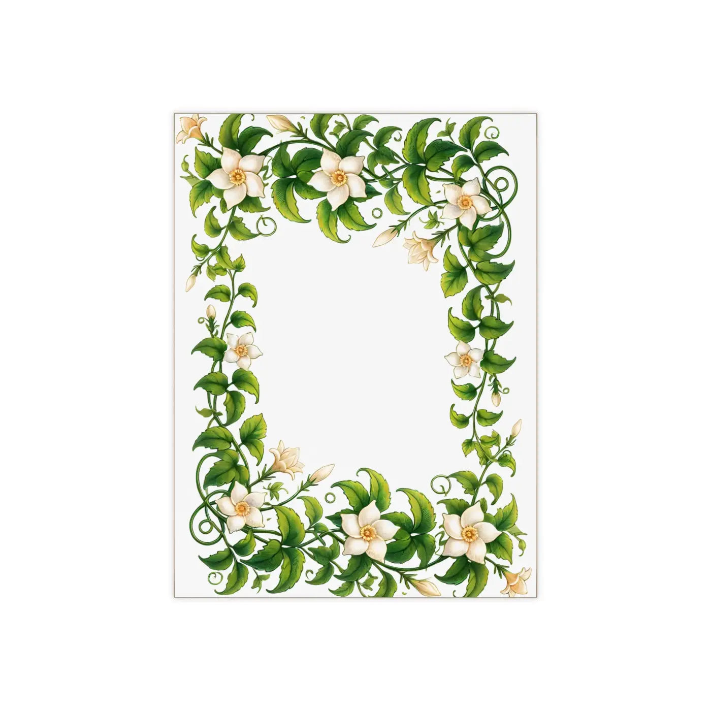 Serene White Flower Ceramic Photo Tiles - Wall Decor - DipaliZ