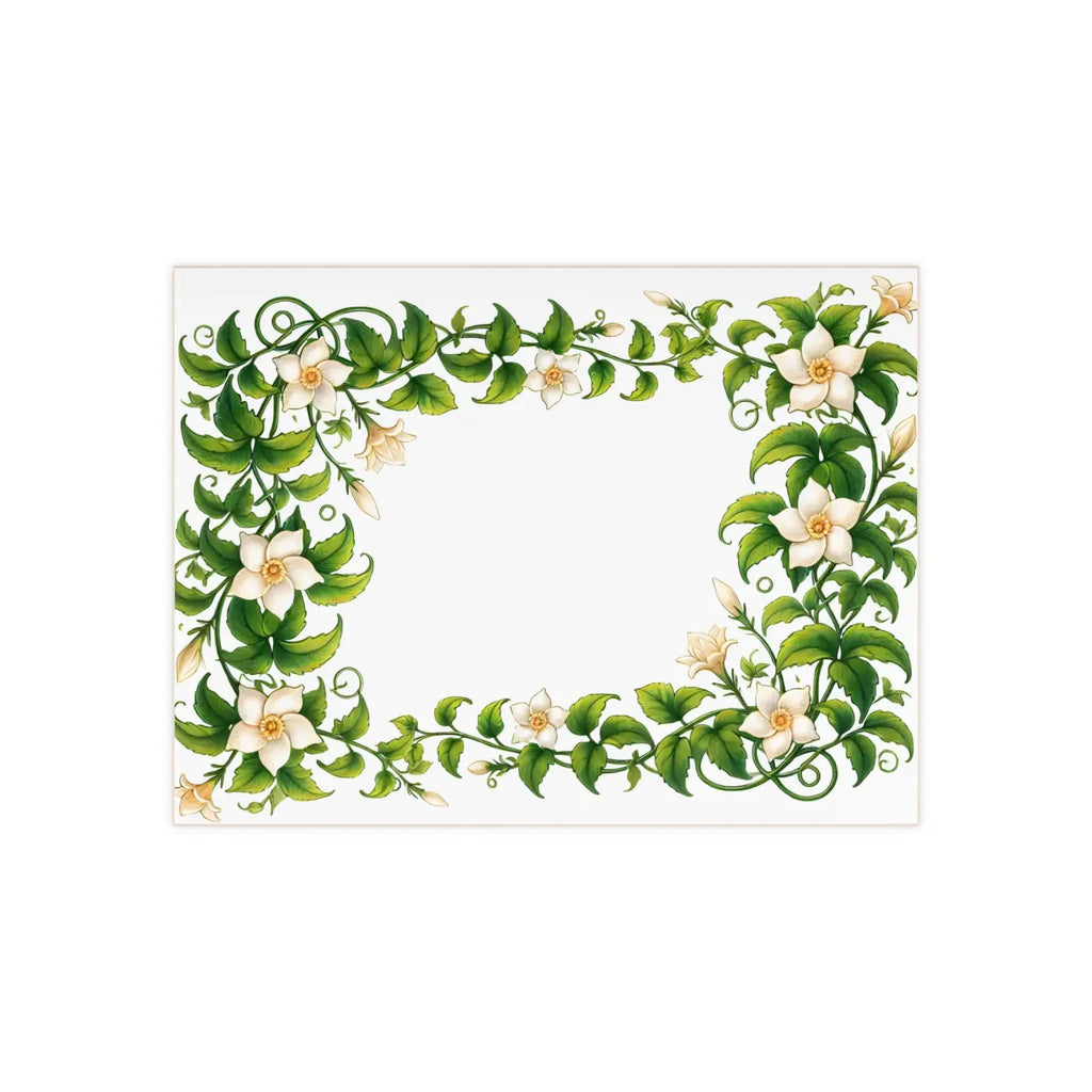 Serene White Flower Ceramic Photo Tiles - Wall Decor - DipaliZ