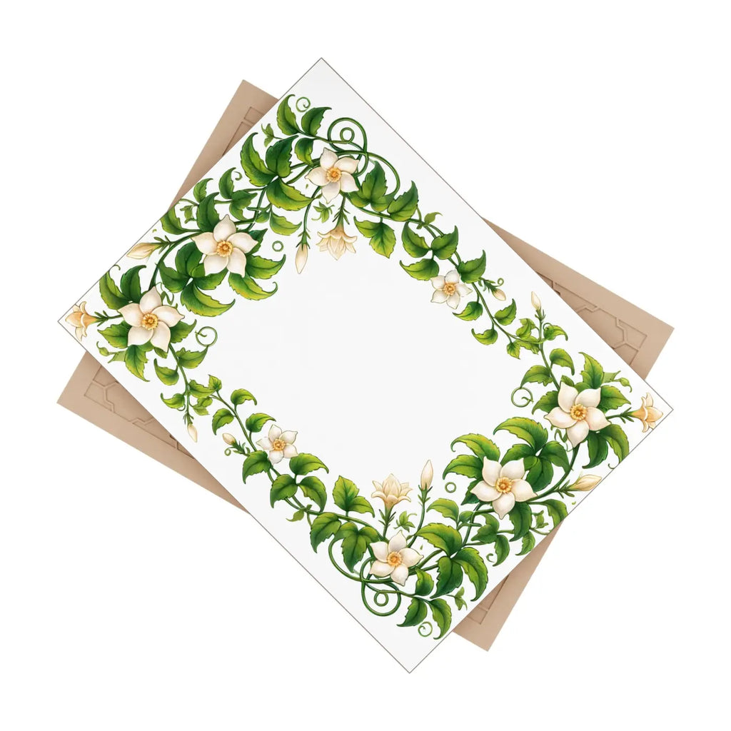 Serene White Flower Ceramic Photo Tiles - Wall Decor - DipaliZ