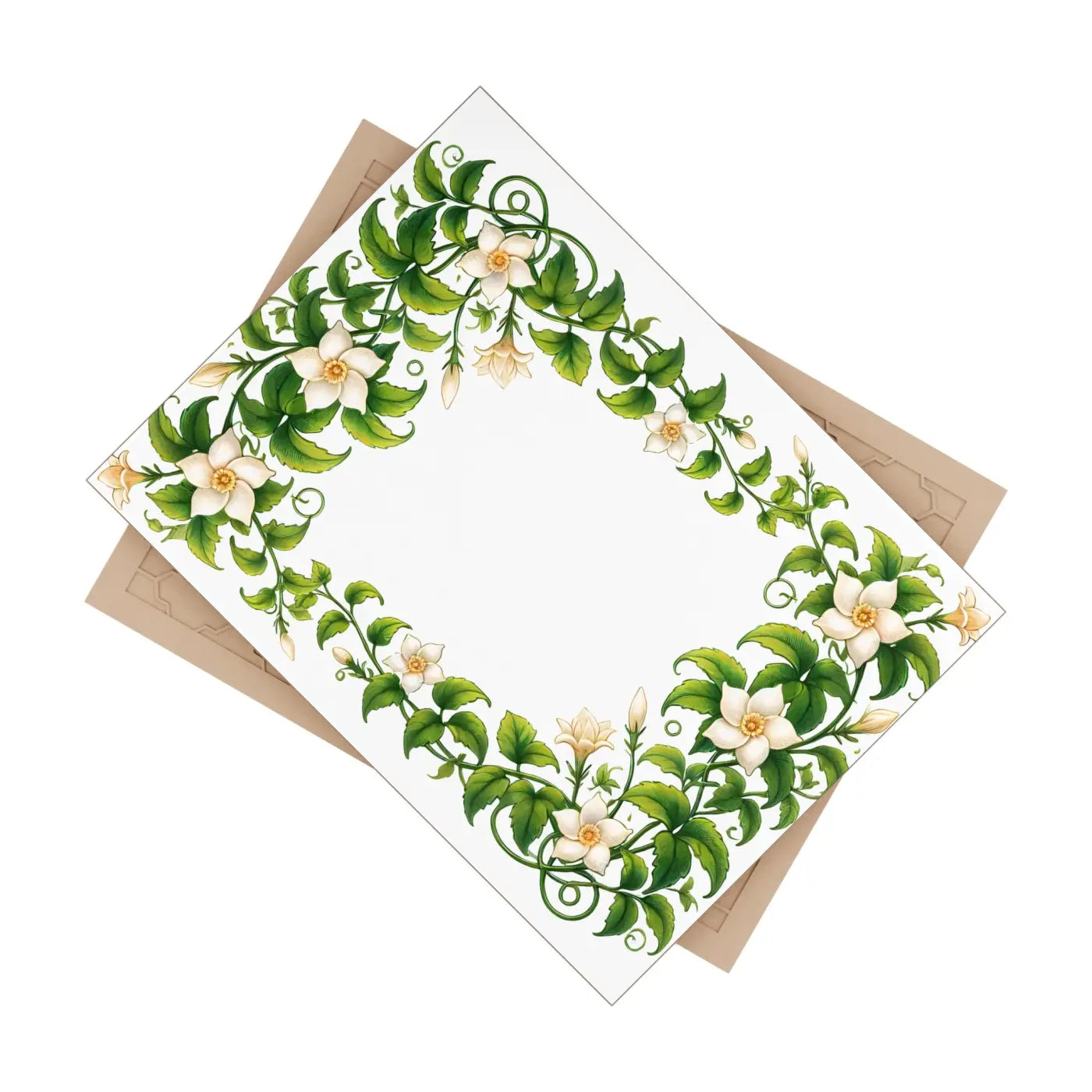 Serene White Flower Ceramic Photo Tiles - Wall Decor - DipaliZ